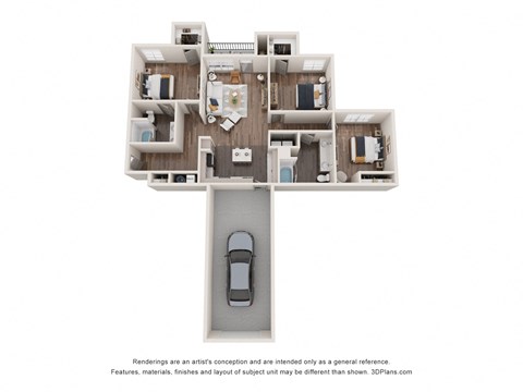 3 Bedroom with garage